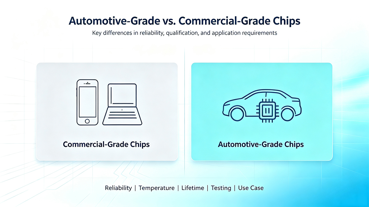 Automotive-Grade vs Commercial-Grade Chips: Key Differences