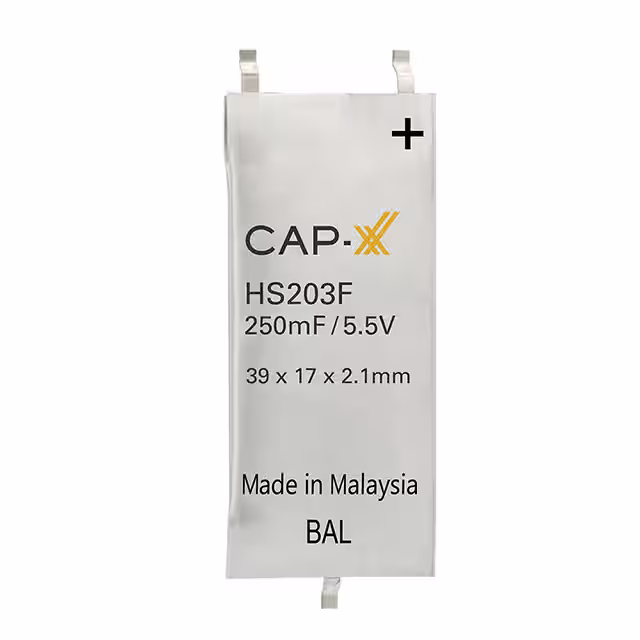 HS203F CAP-XX Ltd Supercapacitors product image